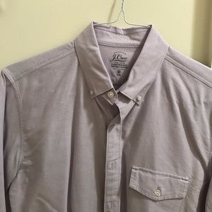 J Crew Lavender Oxford Slim Fit Shirt