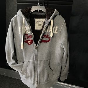 Aeropostale Fur Zipper Jacket