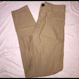 Tan skinny stretch pants Size 2