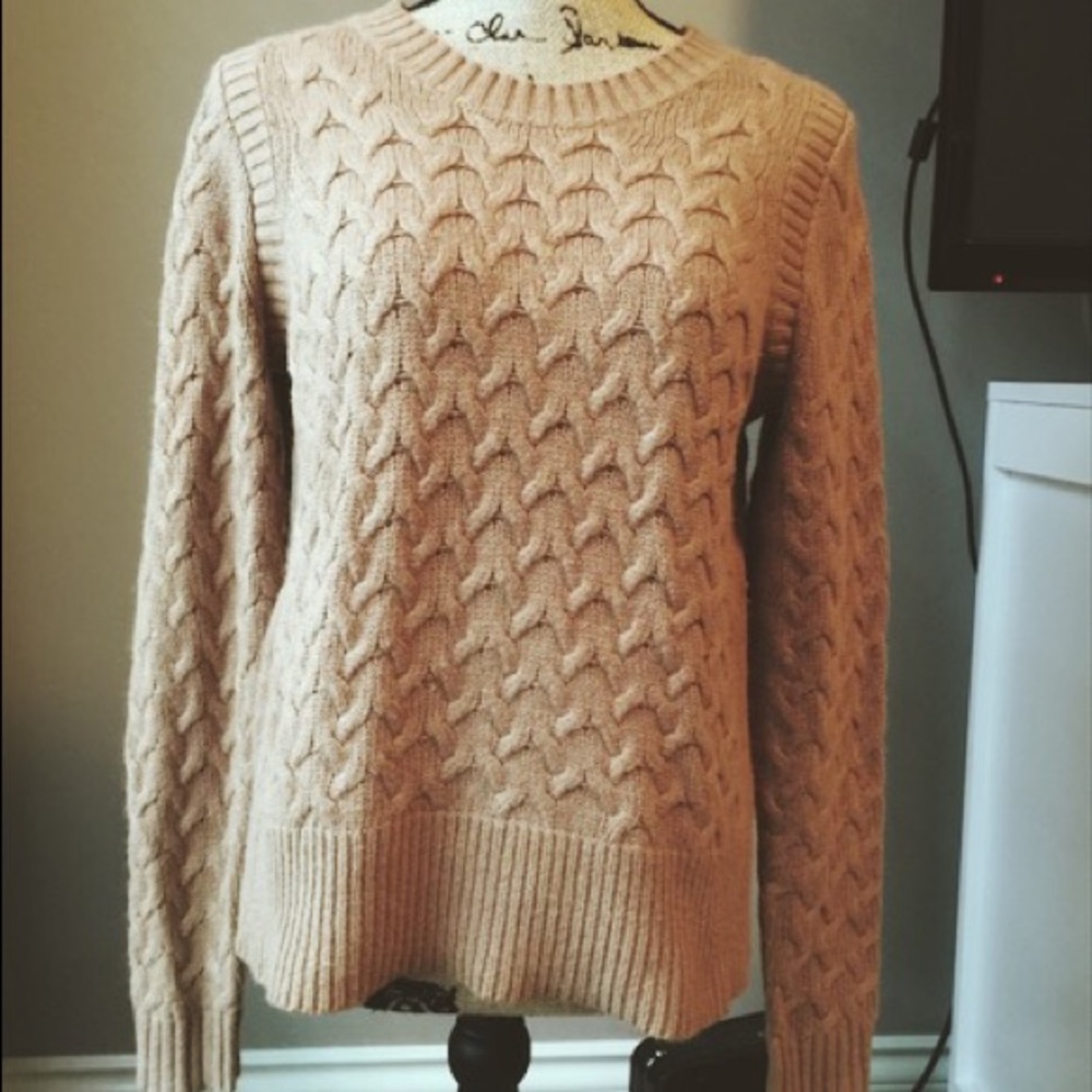 Brown j crew sweater