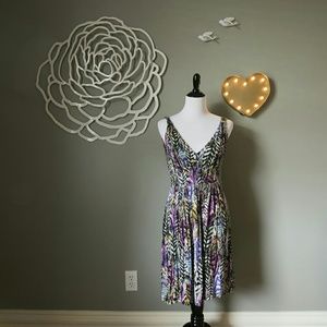 Feather Print Dress