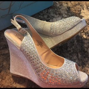 Women's Silver Rhinestone Shoes