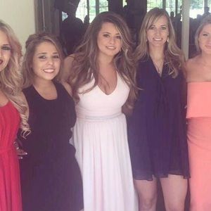 White by Vera Wang V Neck Halter w/sash in blush