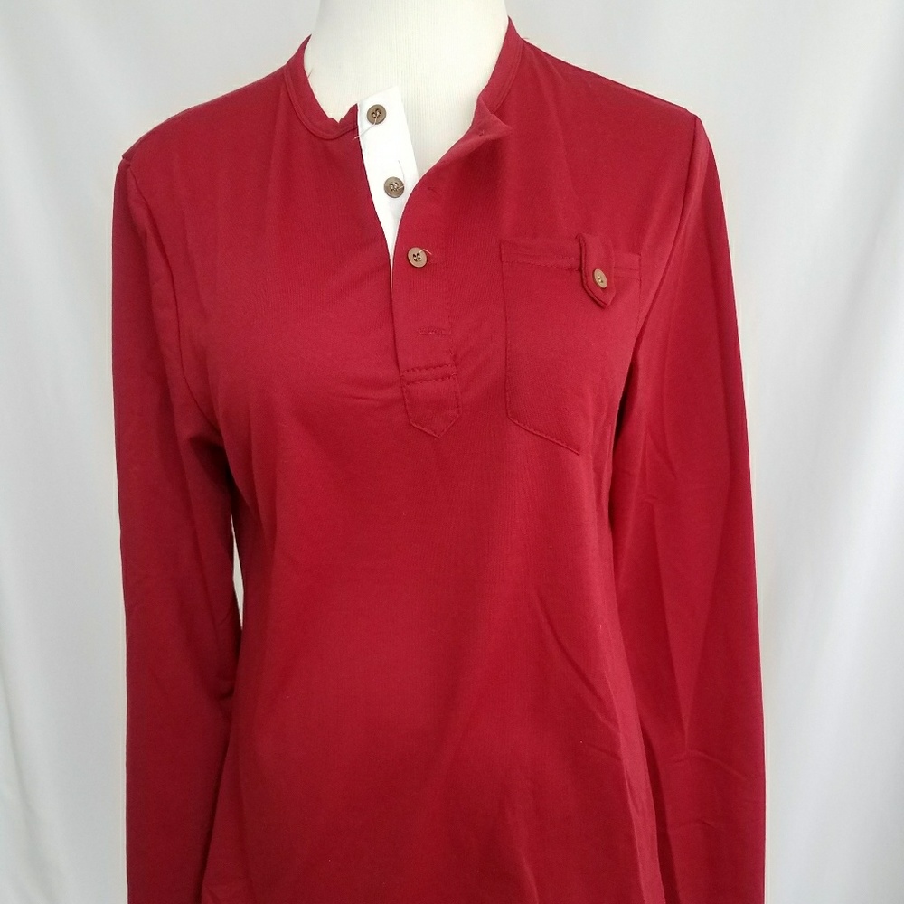 Meiya Aulaye 1/4 button tee shirt FLASH SALE!!