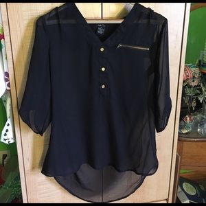 Black long sleeve top