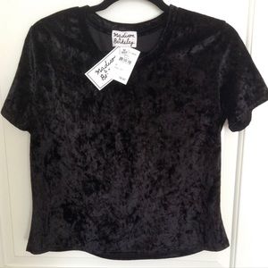 Velvet Crop Top