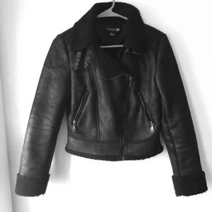 Faux shearling Moto jacket Faux shearling Moto jacket