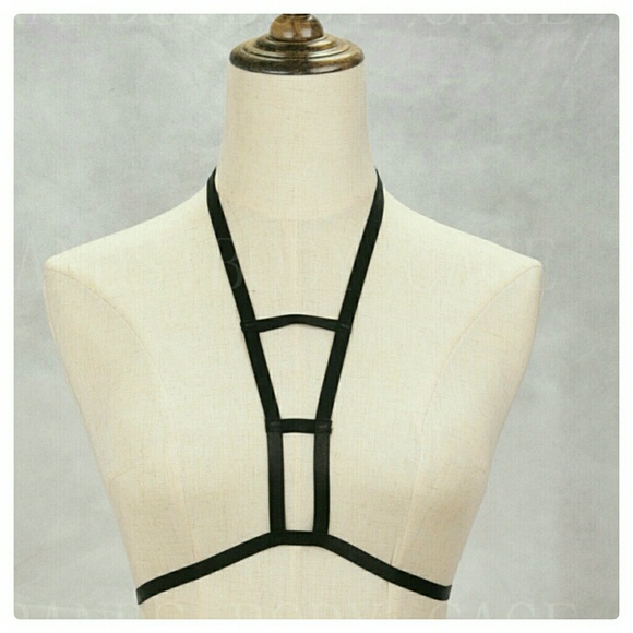 🚫SOLD🚫🎈H P🎈JUST IN: Sexy Harness Bra (#2) NWOT - Picture 2 of 3