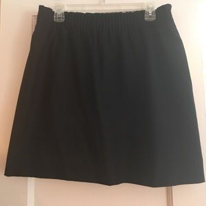 J. Crew factory black wool mini skirt