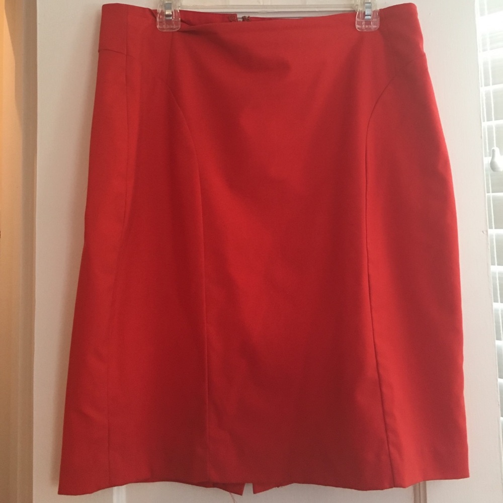 Banana Republic orange skirt