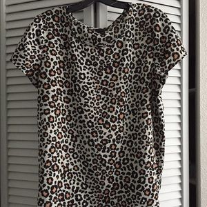 Ann Taylor leopard print blouse