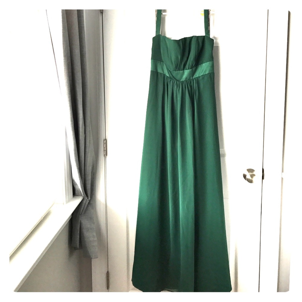 Floor length halter chiffon dress *worn once*