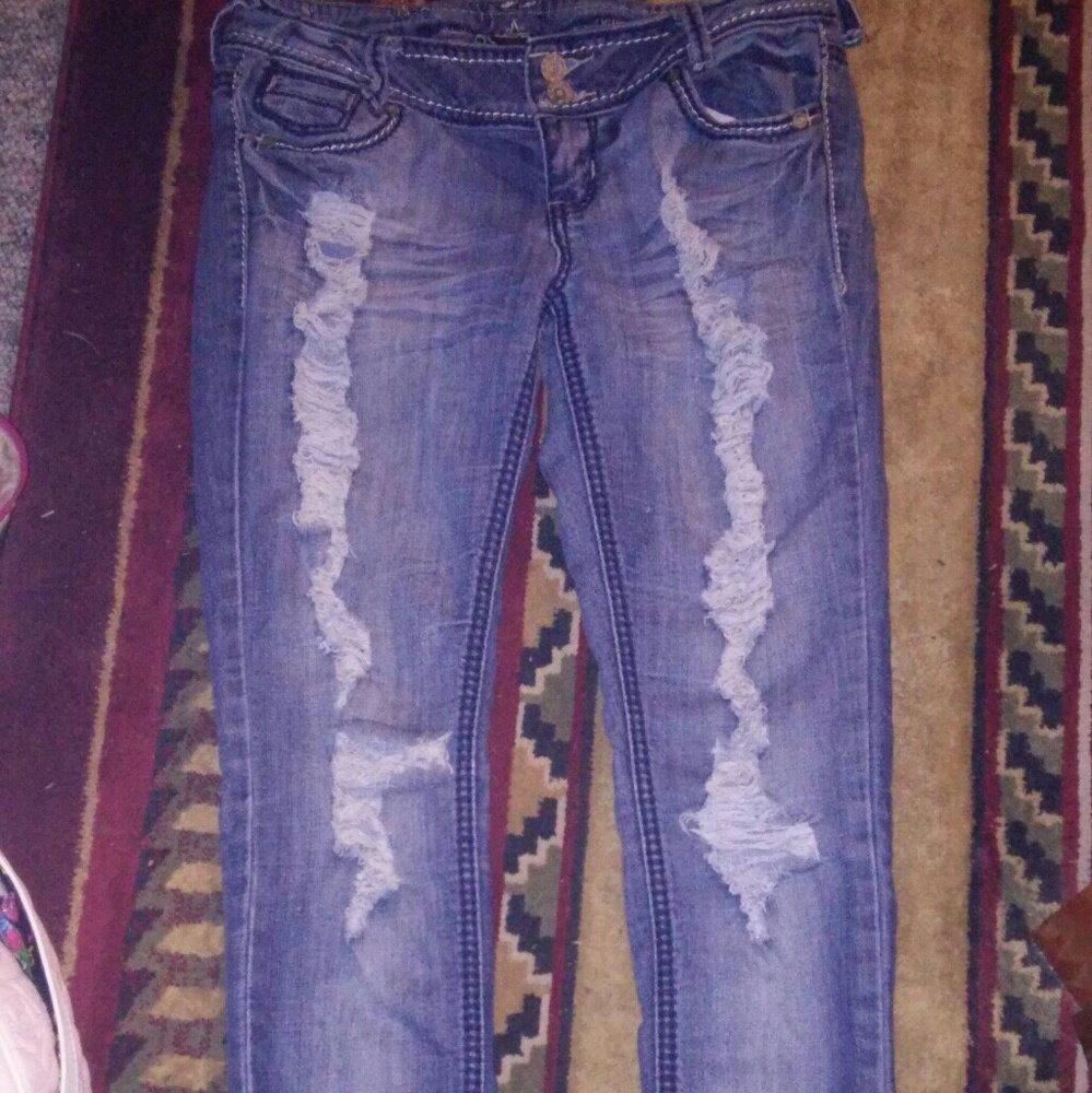 Almost famous distressed jeans