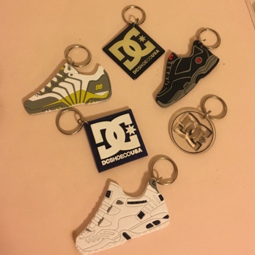 Set of Vintage 90s Skate keychains