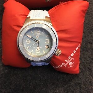 Ladies Neptune Swiss Legend baby blue watch