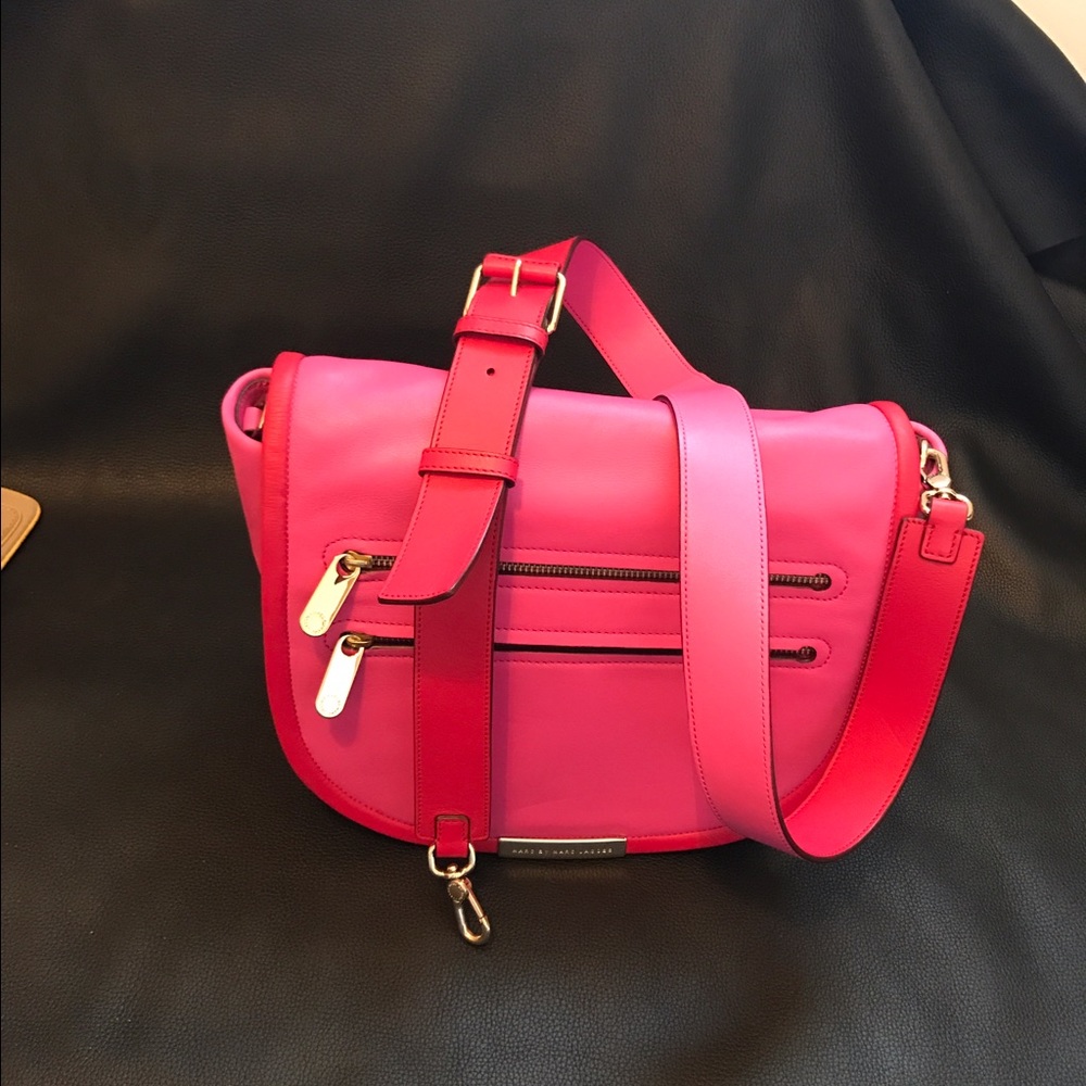 Marc By Marc Jacobs Luna Pink and Red leather