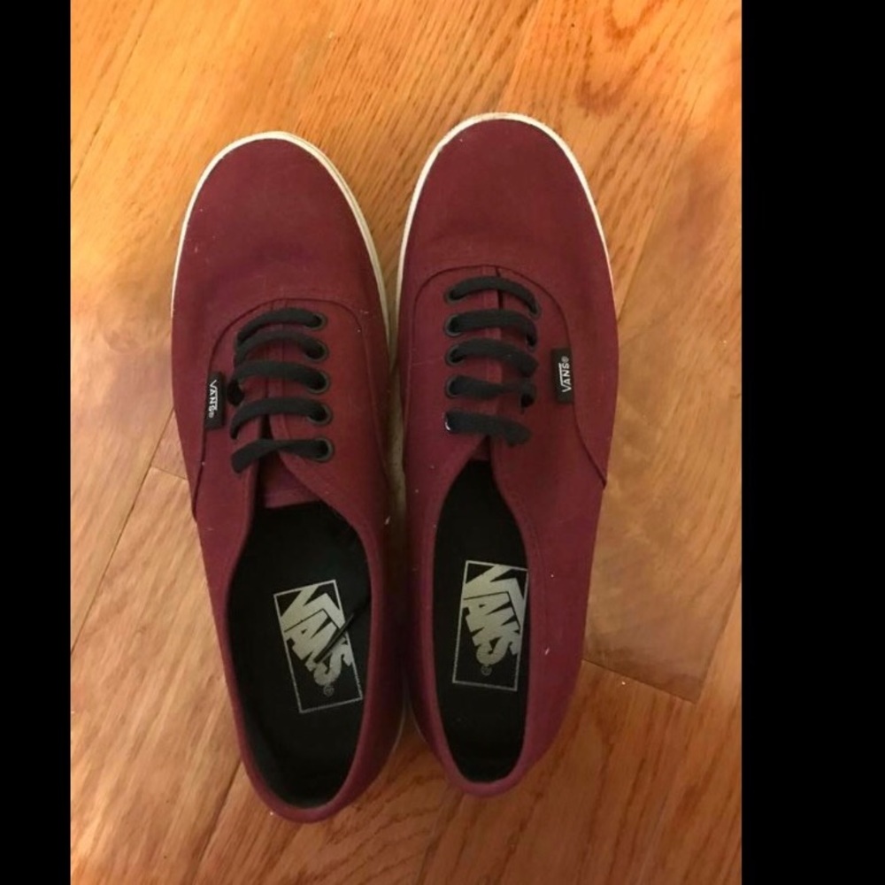 Maroon Vans, great condition!