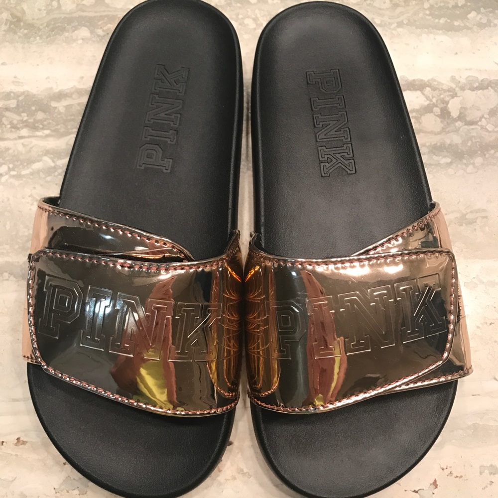 PINK gold sandals