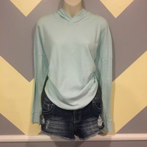 🌸Mint Hooded Long Sleeve Thermal -Old Navy