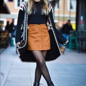 H&M Faux Suede Skirt