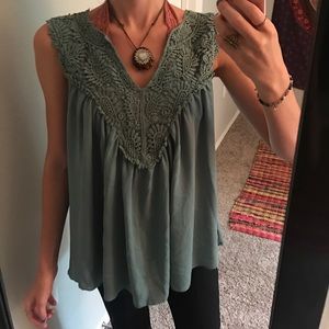 BUNDLE of tanks: •Sheer Black & •Green Lace