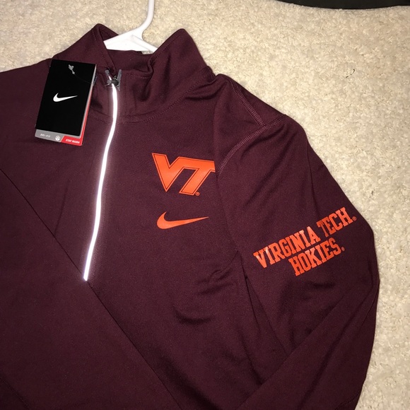 Women's Nike Virginia Tech Dri-Fit Quarter Zip - Picture 2 of 3