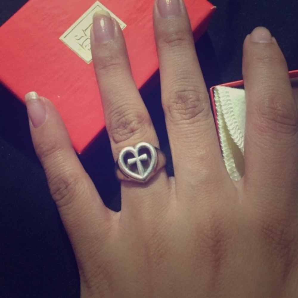 Heart cross James Avery heart