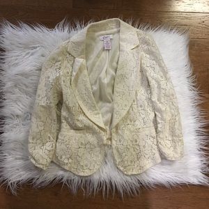 Candies 3/4 sleeve lace jacket