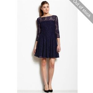 Navy blue Armani Exchange Lace Dress