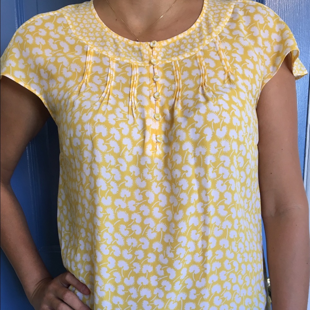 NWT - Talbots cap sleeve blouse, size small