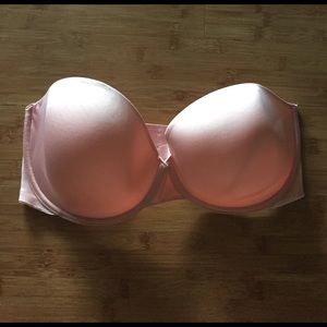 Strapless Lightly Lined Bra - Light Pink