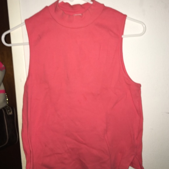 Coral sleeveless turtle neck - Picture 1 of 1