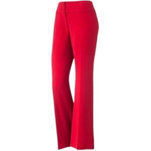 Apt. 9 red curvy fit trouser pants