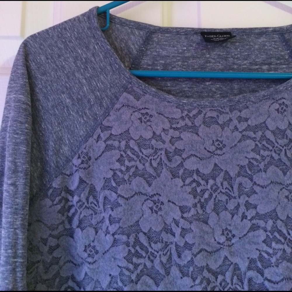 Lace Front Long Sleeve