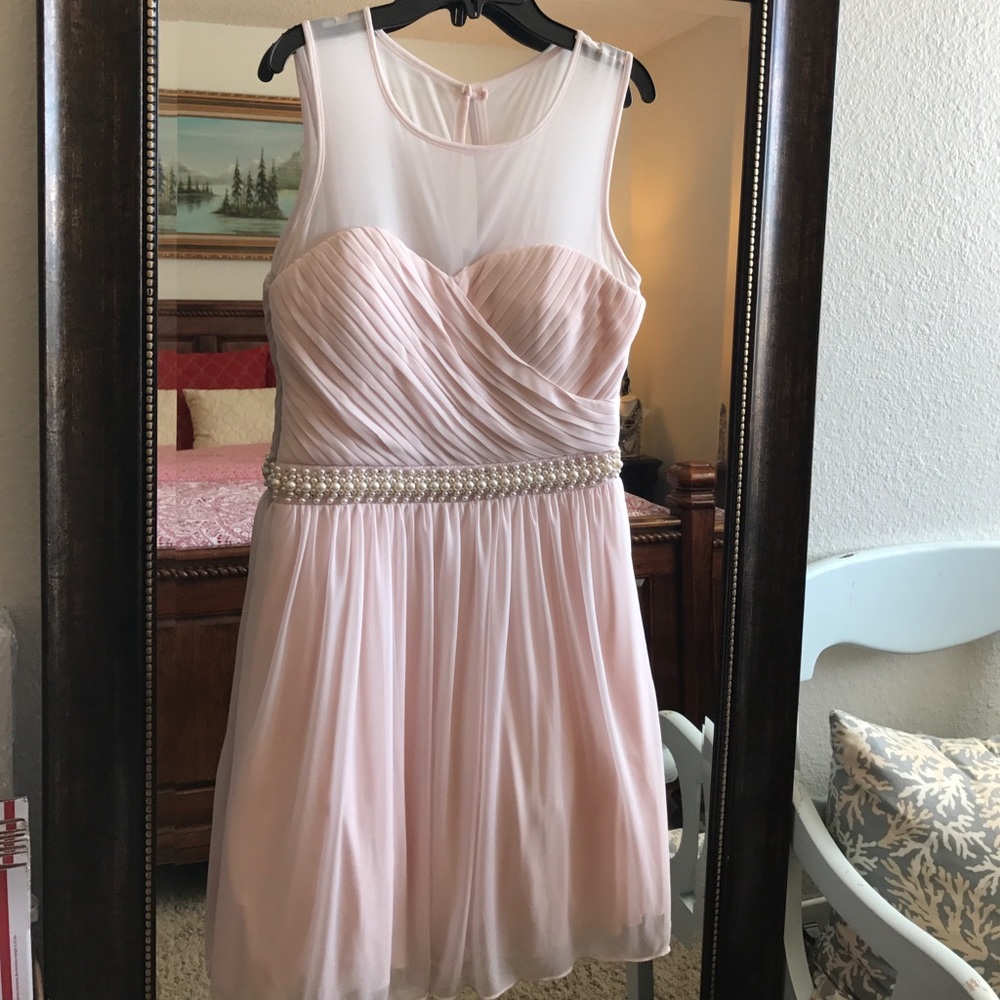 Blush pink formal dress