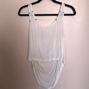 Cream colored dressy tank