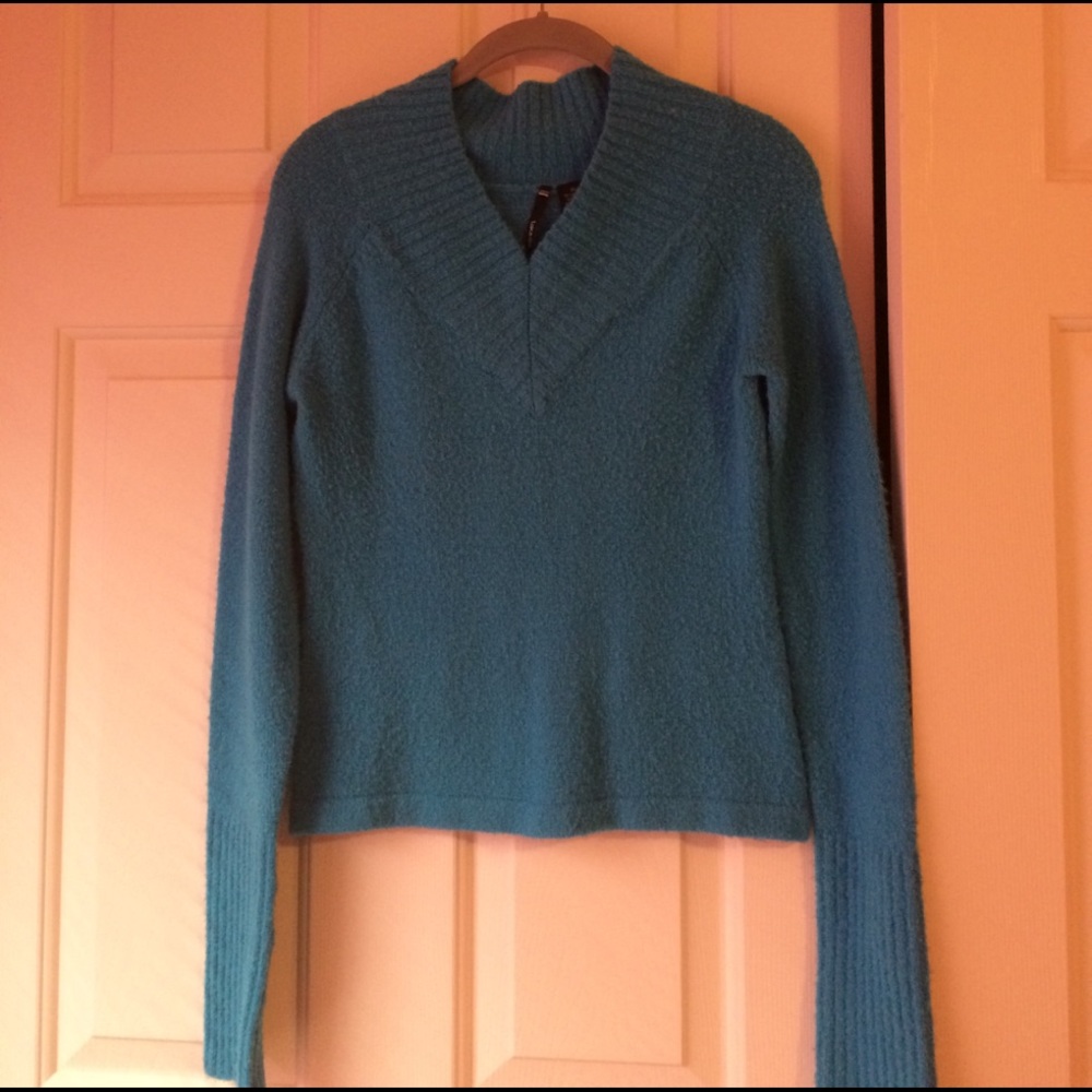 Girls Soft and Fuzzy Blue Sweater