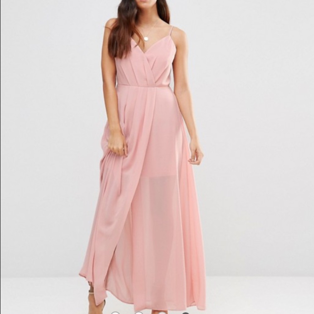 Adelyn Rae Pink floor-length maxi dress