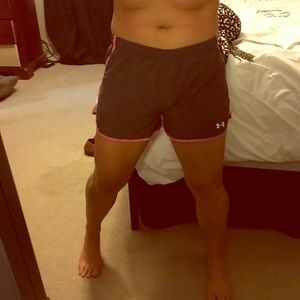 Charcoal gray Under Armour shorts