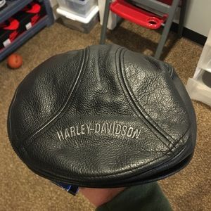 Harley Davidson Leather Hat Size L