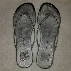 Dolce Vita Silver Flip Flops!
