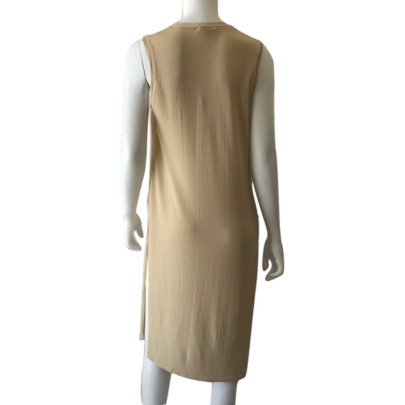Final Sale Tan Side Slit Pocket Vest - Picture 4 of 4