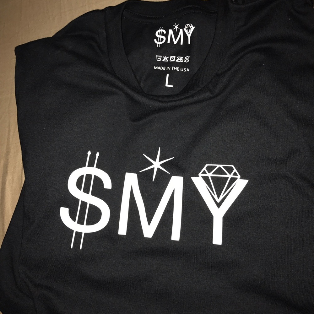 Black SMY logo T-Shirt