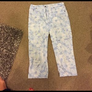 Sunflower cut off pants