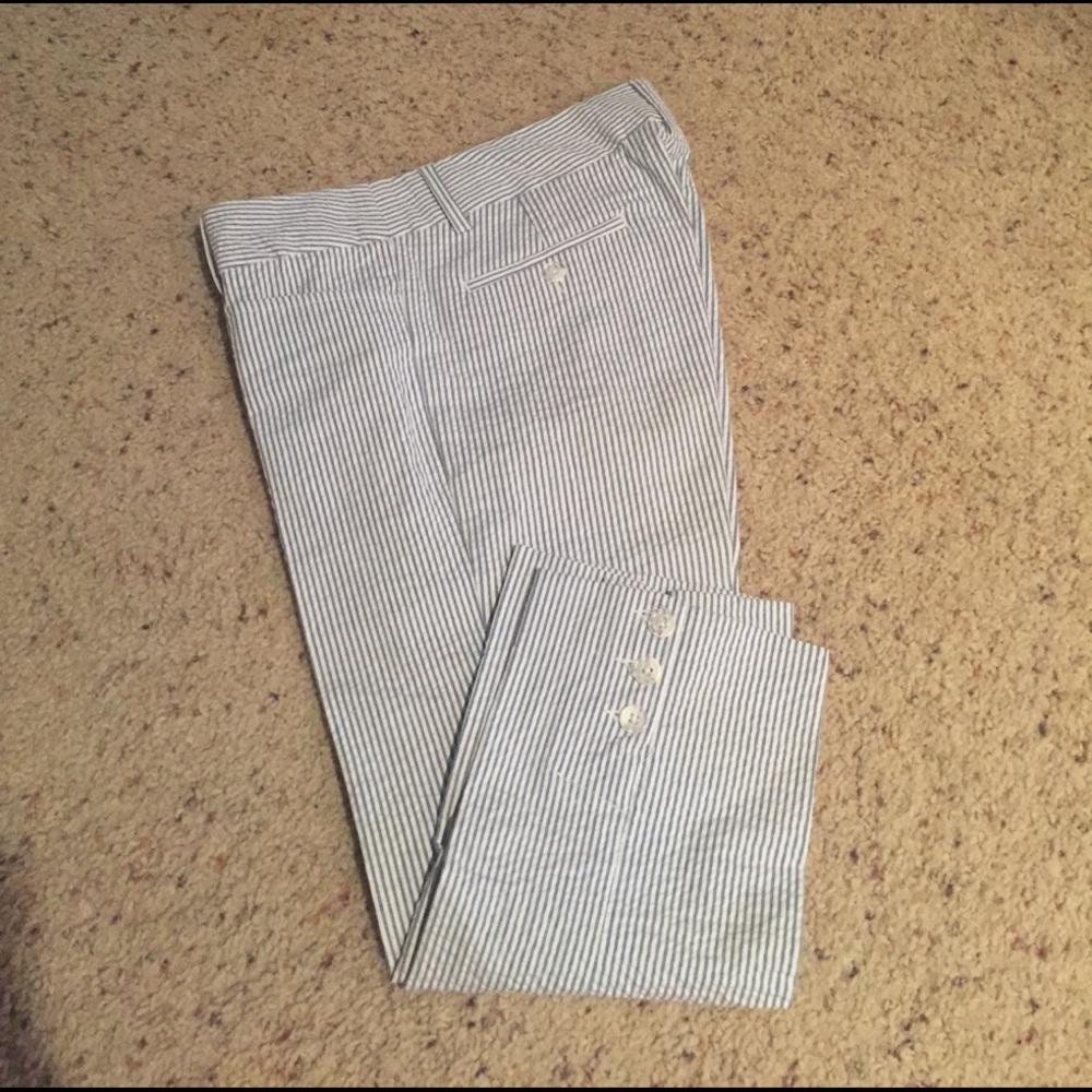 Seersucker Pinstripe Pants