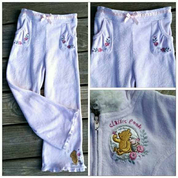 Winnie the Pooh Velour Set, soft Pink - Picture 3 of 3