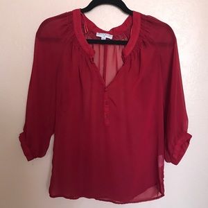 Red blouse
