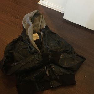 Foreign exchange leather jacket