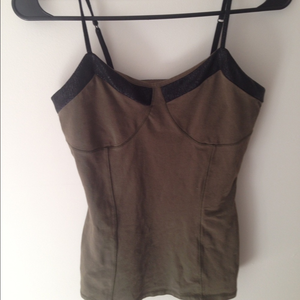 Express size small olive color cami