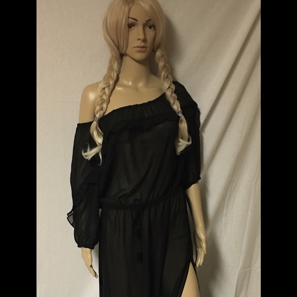 Victoria Secret long black cover up Large